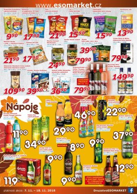 akční leták ESO MARKET 7.11.2018-18.11.2018