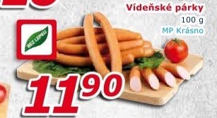 Párky vídeňské Krásno