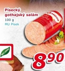 Salám Gothaj Maso uzeniny Písek