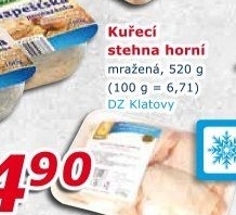Kuřecí stehna mražená DZ Klatovy