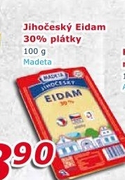 Sýr Eidam Jihočeský 30% Madeta