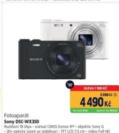 Kompaktní fotoaparát Sony CyberShot DSC-WX350