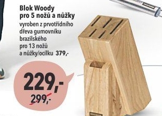 Blok na nože Woody Tescoma