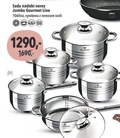 Sada nádobí nerezová Jumbo Gourmet Line Berlinger Haus