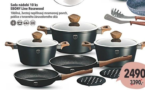 Sada nádobíEbony Line Rosewood Berlinger Haus