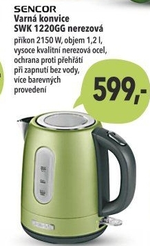 Rychlovarná konvice SWK 1220GG Sencor