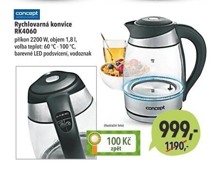 Rychlovarná konvice Concept RK 4060