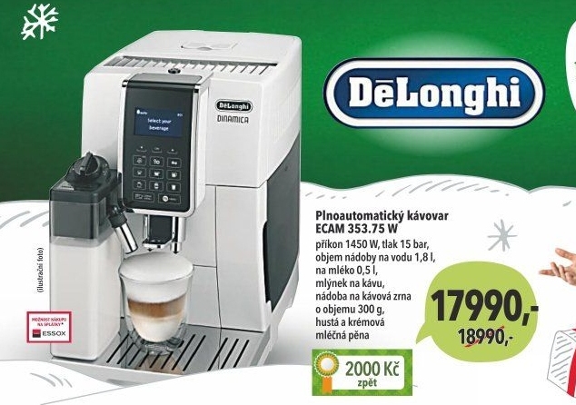 Kávovar Espresso DeLonghi ECAM 353.xx