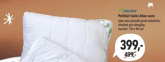 Polštář Aloe vera Naturtex