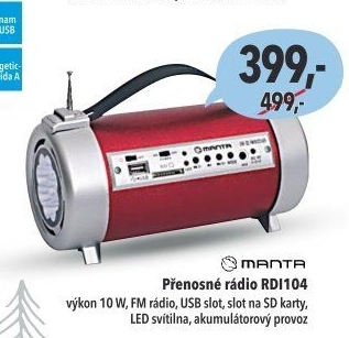Přenosné rádio Manta RDI104