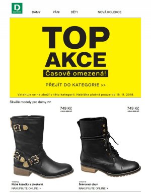 akční leták DEICHMANN 8.11.2018-18.11.2018