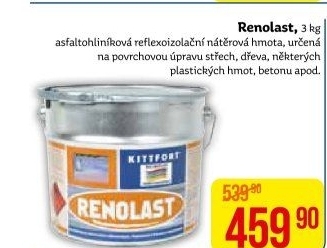 Asfaltohliníkový izolační nátěr Renolast Kittfort