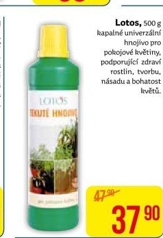 Hnojivo tekuté pro pokojové rostliny Lotos