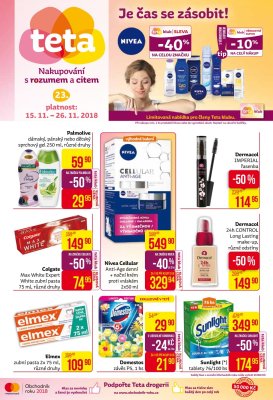 akční leták Teta drogerie 15.11.2018-26.11.2018