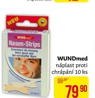 Náplast proti chrápání Wundmed