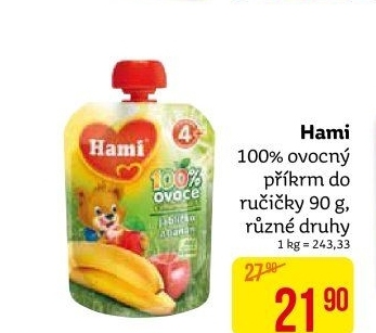 Ovocná kapsička 100% Hami