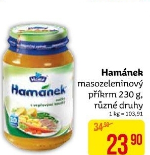 Příkrm masozeleninový Hamánek