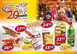 akční leták ESO MARKET 21.11.2018-2.12.2018