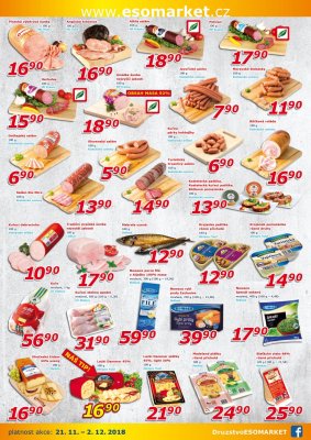 akční leták ESO MARKET 21.11.2018-2.12.2018