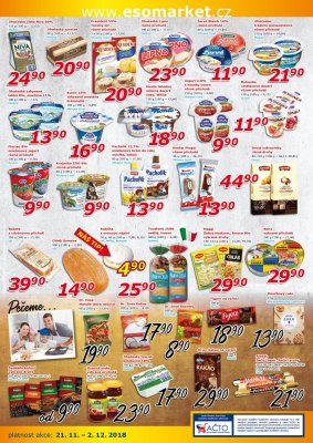 akční leták ESO MARKET 21.11.2018-2.12.2018