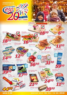 akční leták ESO MARKET 21.11.2018-2.12.2018