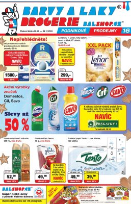 akční leták Barvy a laky drogerie 20.11.2018-4.12.2018