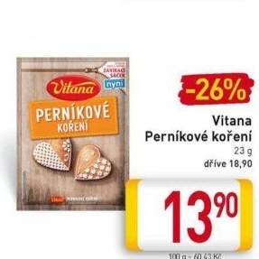 Koření Perníkové Vitana - BILLA akcniletaky.com
