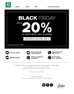 akční leták DEICHMANN 22.11.2018-25.11.2018