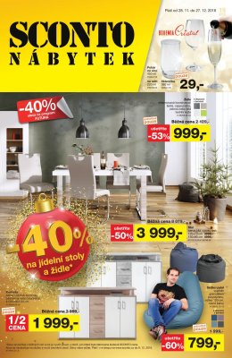 akční leták Sconto nábytek 28.11.2018-27.12.2018