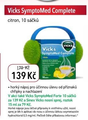 Horký nápoj SymptoMed Complete Vicks - Alphega lékárna akcniletaky.com