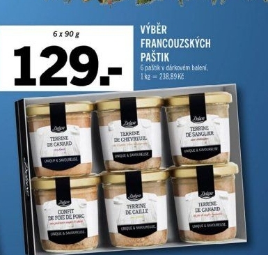 Paštiky francouzské - výběr Deluxe