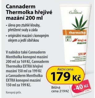 Mazání konopné hřejivé Thermolka Cannaderm