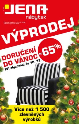 akční leták Jena nábytek 3.12.2018-23.12.2018