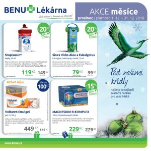 akční leták BENU Lékárna 1.12.2018-31.12.2018