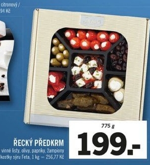 Předkrmy řecké Deluxe