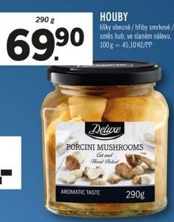 Houby v nálevu Deluxe