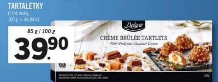 Bonboniéra Pralinky Tartaletky Deluxe