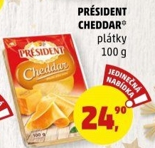 Sýr Čedar Président
