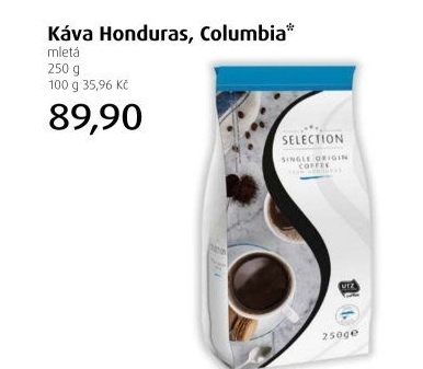 Mletá káva Honduras Selection