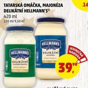 Tatarská omáčka delikátní Hellmann'