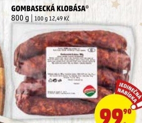 Gombasecká klobása Příbramská uzenina