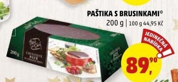 Paštika s brusinkami Paté du Chef