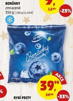 Borůvky mražené Frigo