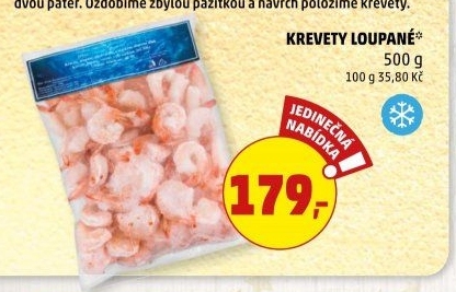 Krevety loupané mražené