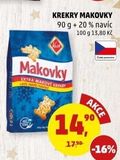 Krekry makovky Vest