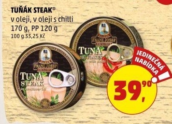 Tuňák steak v oleji Exclusive Franz Josef Kaiser