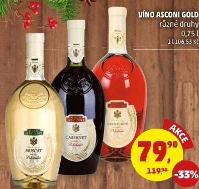 Vína Gold Asconi