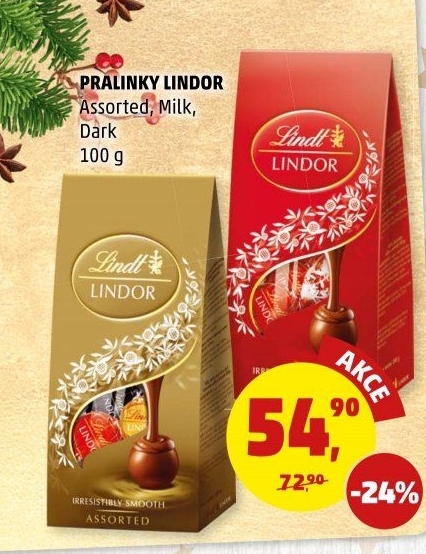 Bonboniéra Pralinky Lindor Lindt