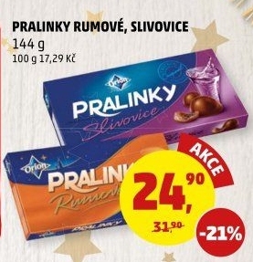 Bonboniéra Pralinky rumové Orion