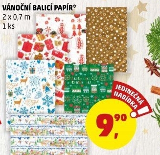 Balicí papír vánoční